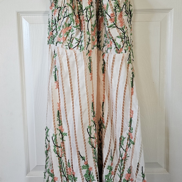 Eva Franco Green and Pink Floral Maxi Dress - Picture 4 of 5